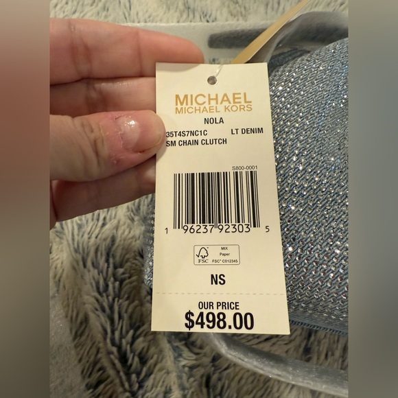 💎NWT MICHAEL KORS NOLA SMALL CHAIN CLUTCH CROSSBODY SHOULDER BAG💎 - Picture 9 of 9